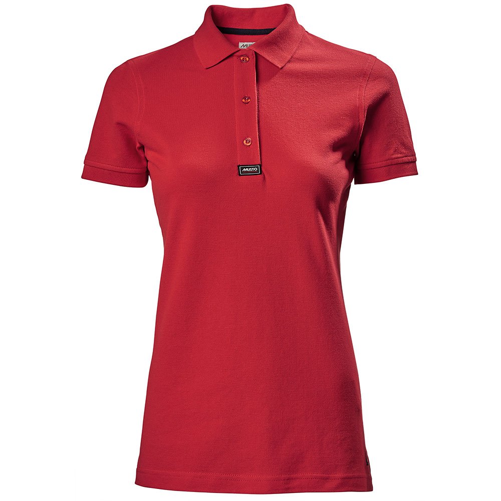 musto piqué short sleeve polo shirt rouge 10 femme