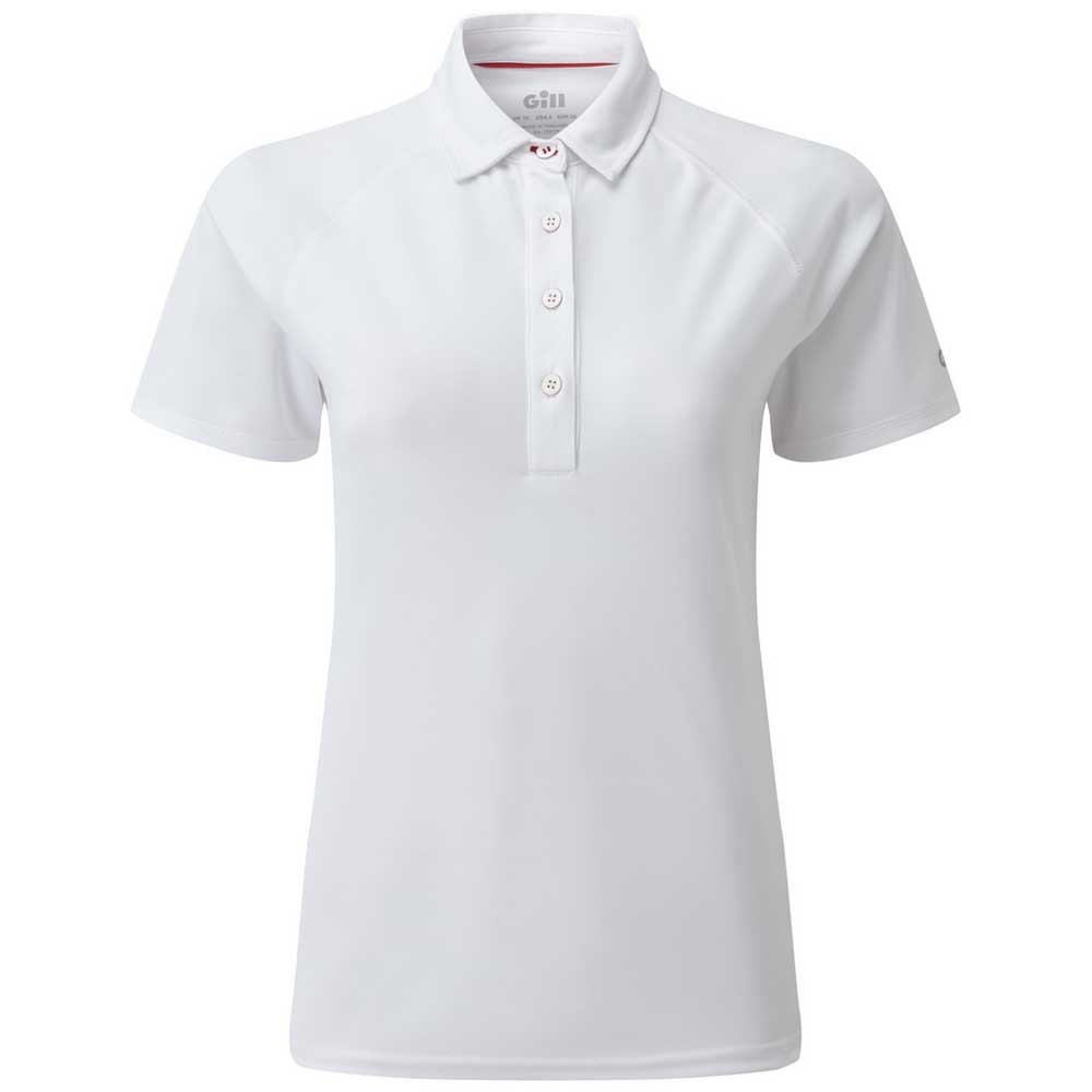 gill uv tec short sleeve polo shirt blanc 34 femme