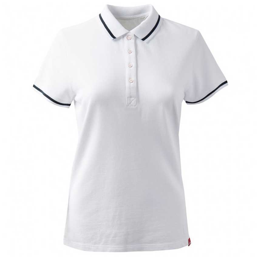 gill crew short sleeve polo shirt blanc 38 femme