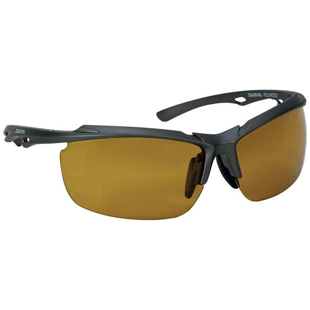 daiwa no frame polarized sunglasses vert,gris yellow/cat2 homme