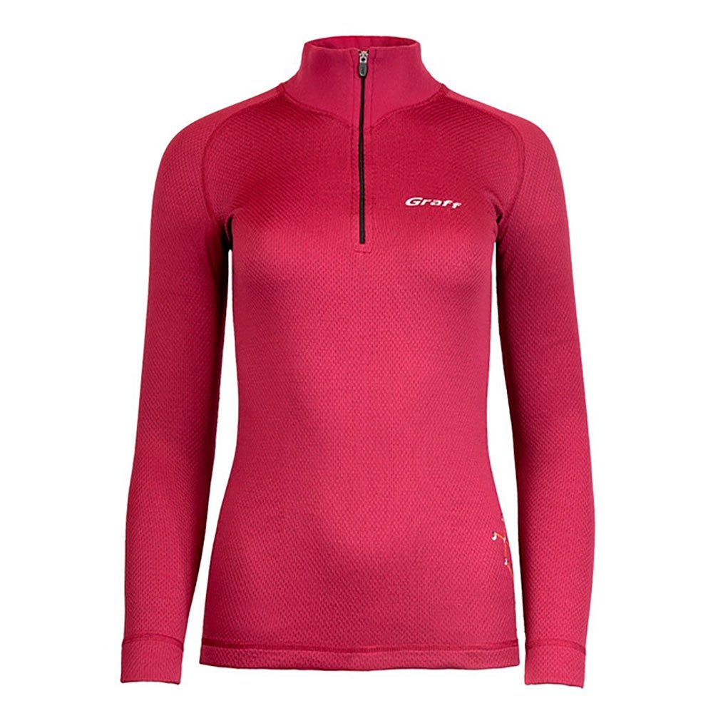 graff termo active duo skin 300 long sleeve t-shirt rouge l femme