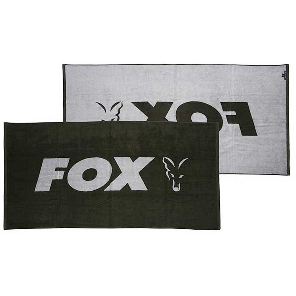 fox international beach towel vert,argenté