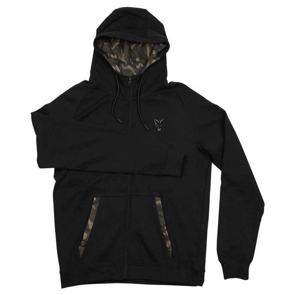fox international print zip hoodie noir 2xl homme