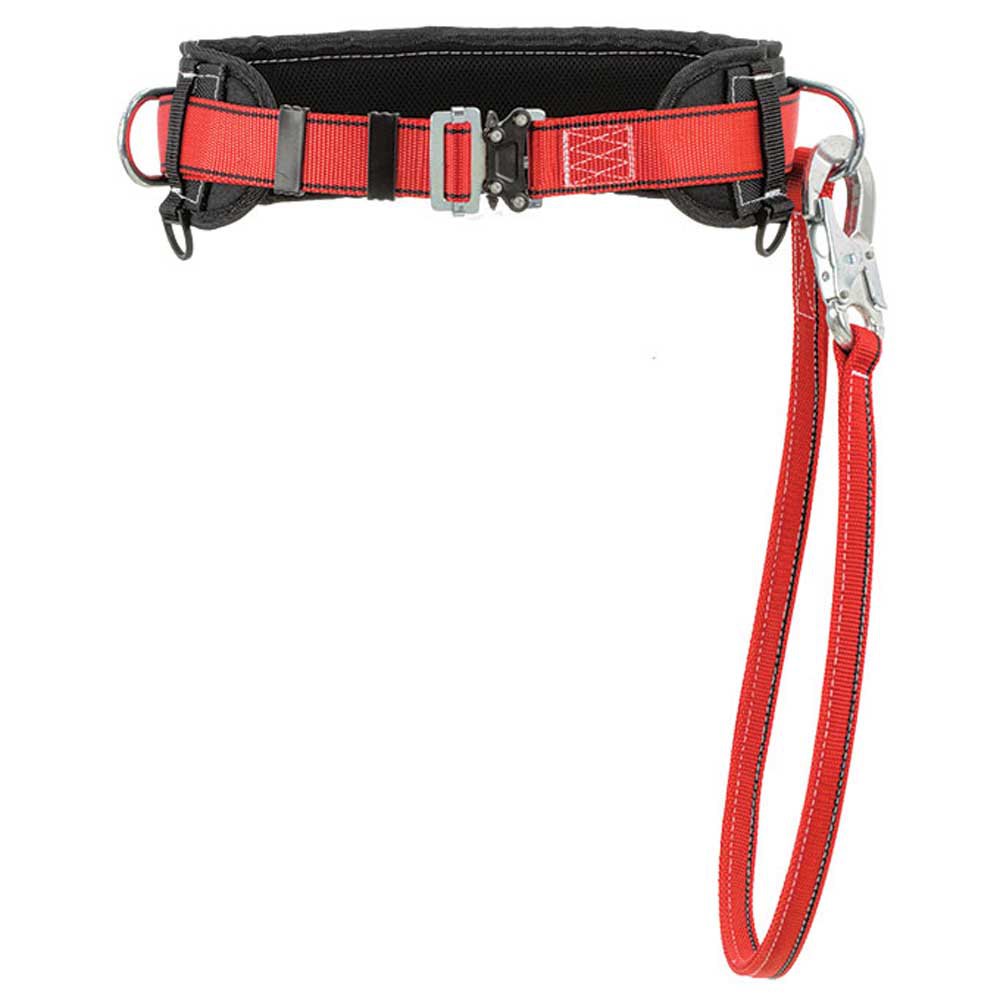 lalizas fireman belt with restraint lanyard rouge