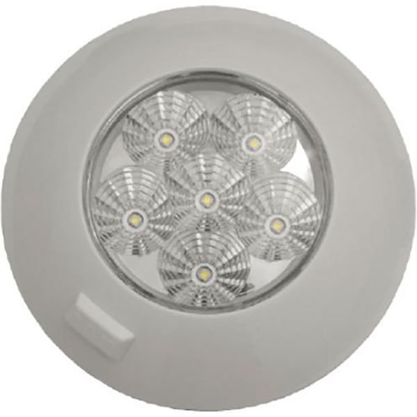 goldenship 12-28v 6w 143 mm round interior led spotlight blanc