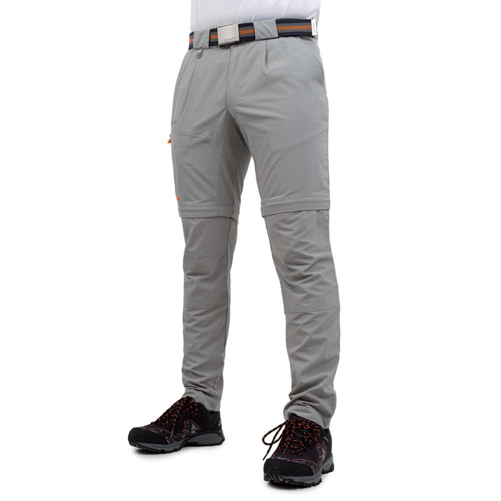 graff fishing trousers 707-cl-12 with upf 50 sun protection gris l / short homme