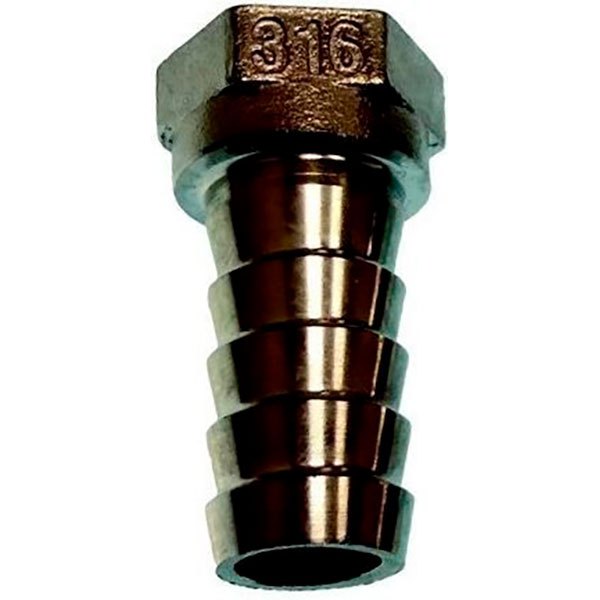 goldenship stainless steel 1 1/4´´ female hose adapter argenté 40 mm