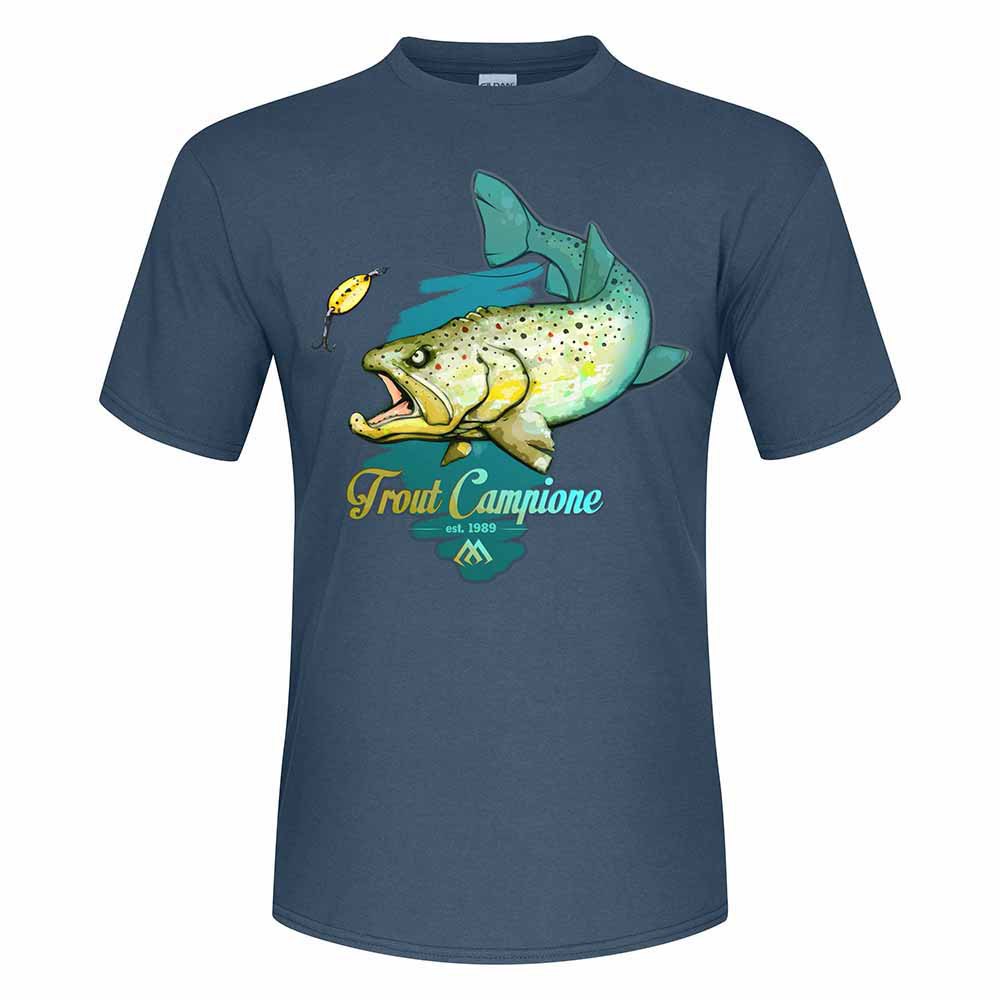 mikado 2023 trout short sleeve t-shirt vert m homme