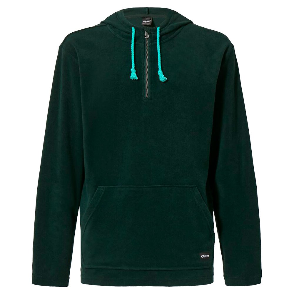 oakley apparel dawny 1/4 zip hoodie vert l homme