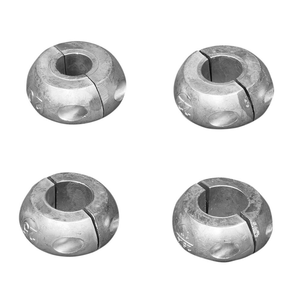 tecnoseal aluminium collar anode argenté 25 mm