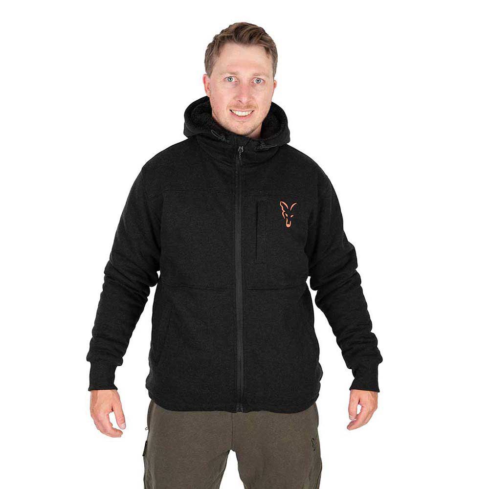 fox international collection sherpa full zip sweatshirt noir l homme