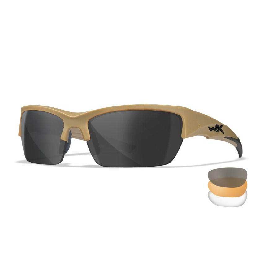 wiley x valor 2.5 polarized sunglasses doré  homme