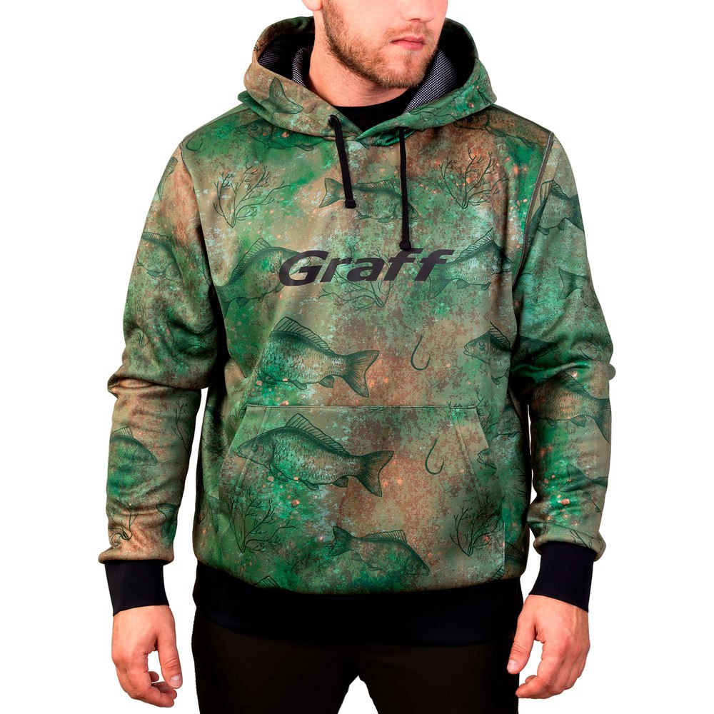 graff carp waterproof hoodie vert l homme