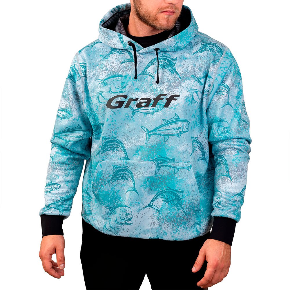 graff waterproof hoodie bleu xl homme