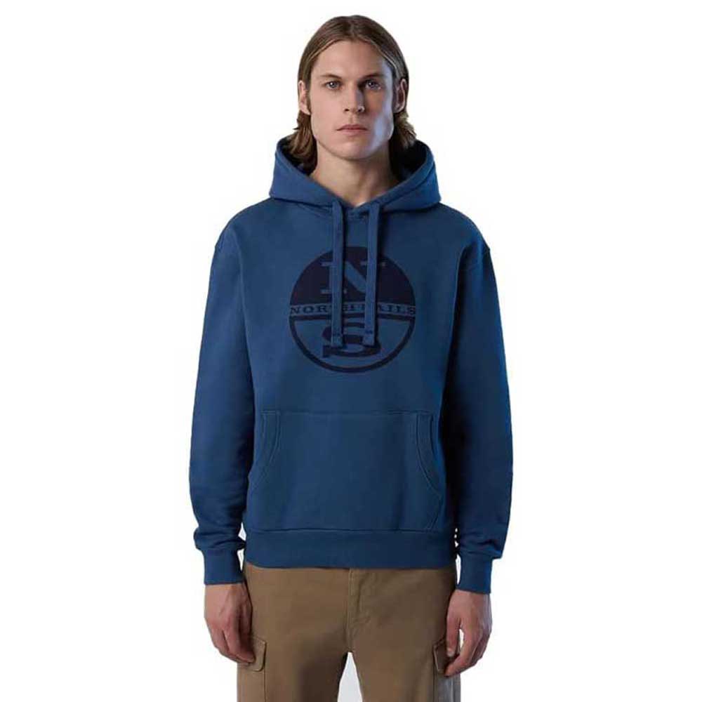 north sails graphic hoodie bleu s homme