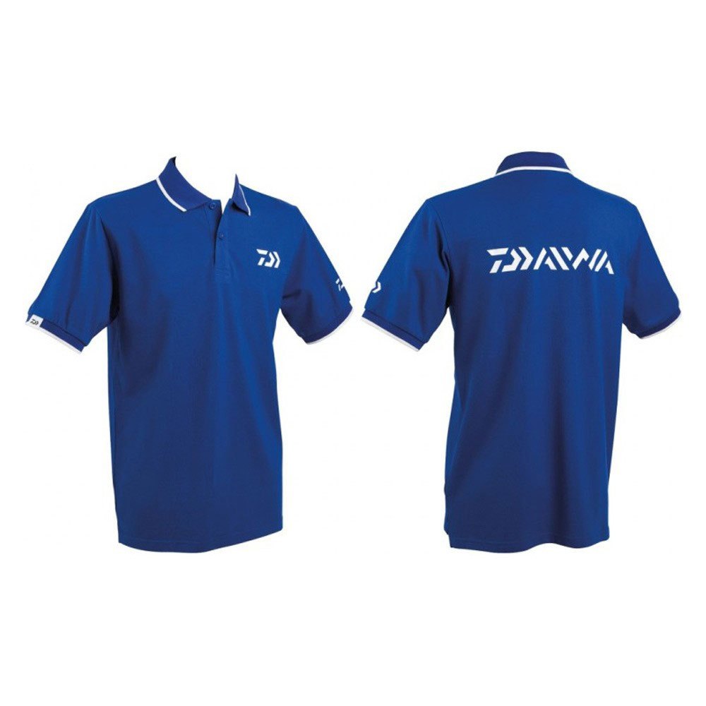 daiwa short sleeve polo shirt bleu 2xl homme