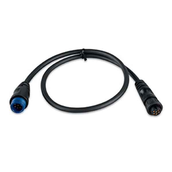 garmin 8-pin transducer to 6-pin sounder adapter cable noir 8 to 6 pins