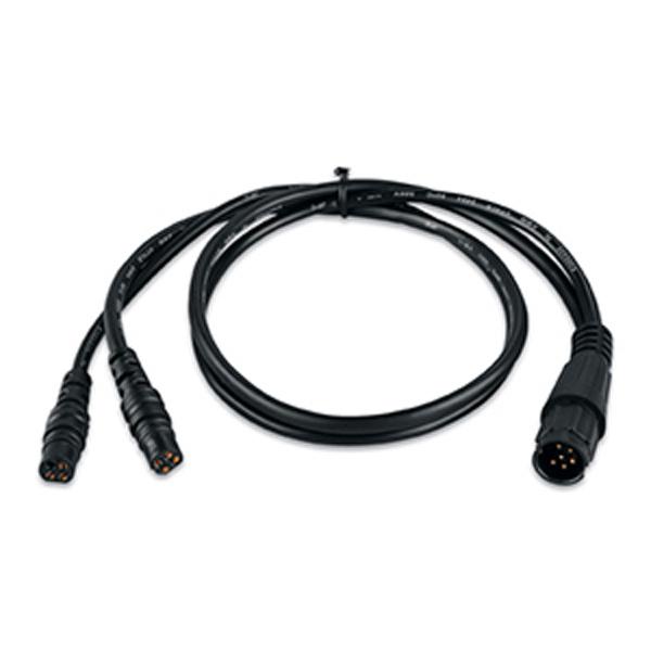 garmin 6-pin transducer to 4-pin sounder adapter cable noir 6 to 4 pins