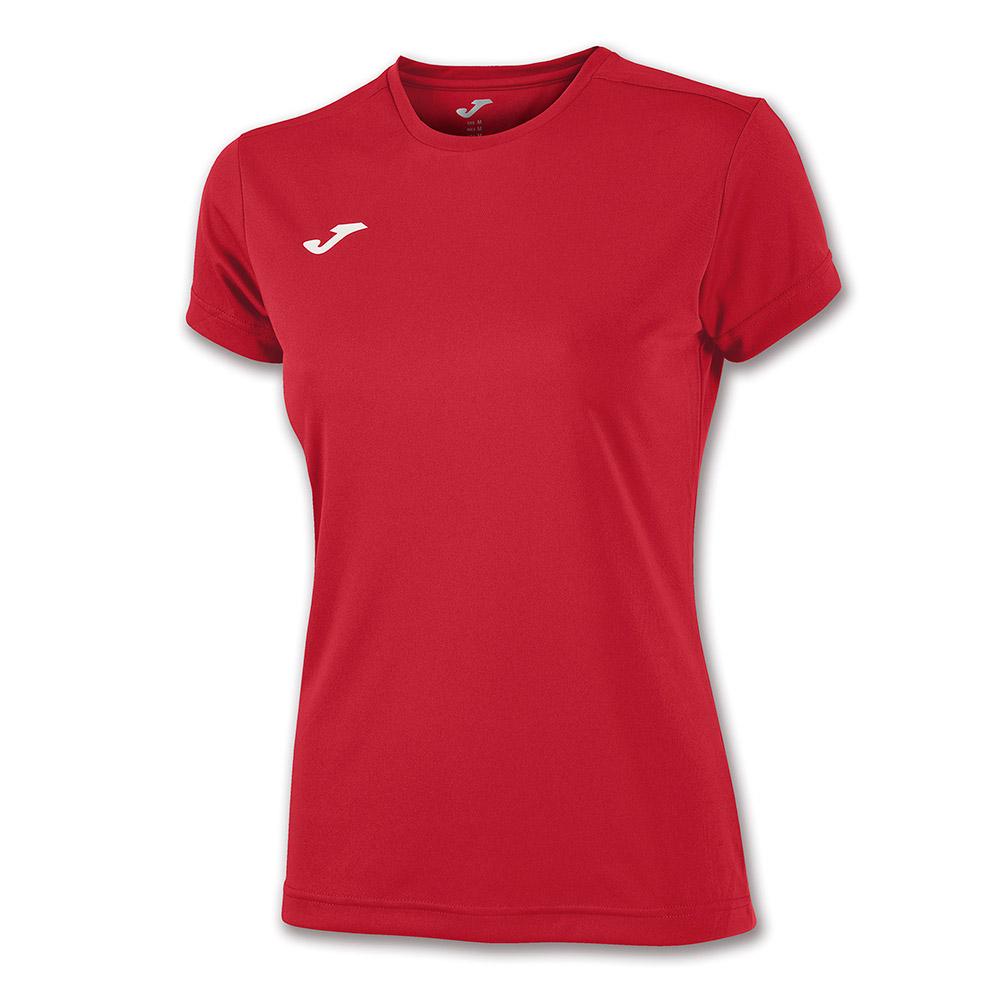 joma combi short sleeve t-shirt rouge 11-12 years femme