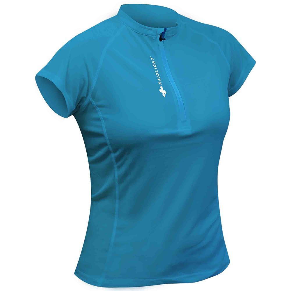 raidlight activ run short sleeve t-shirt bleu l femme