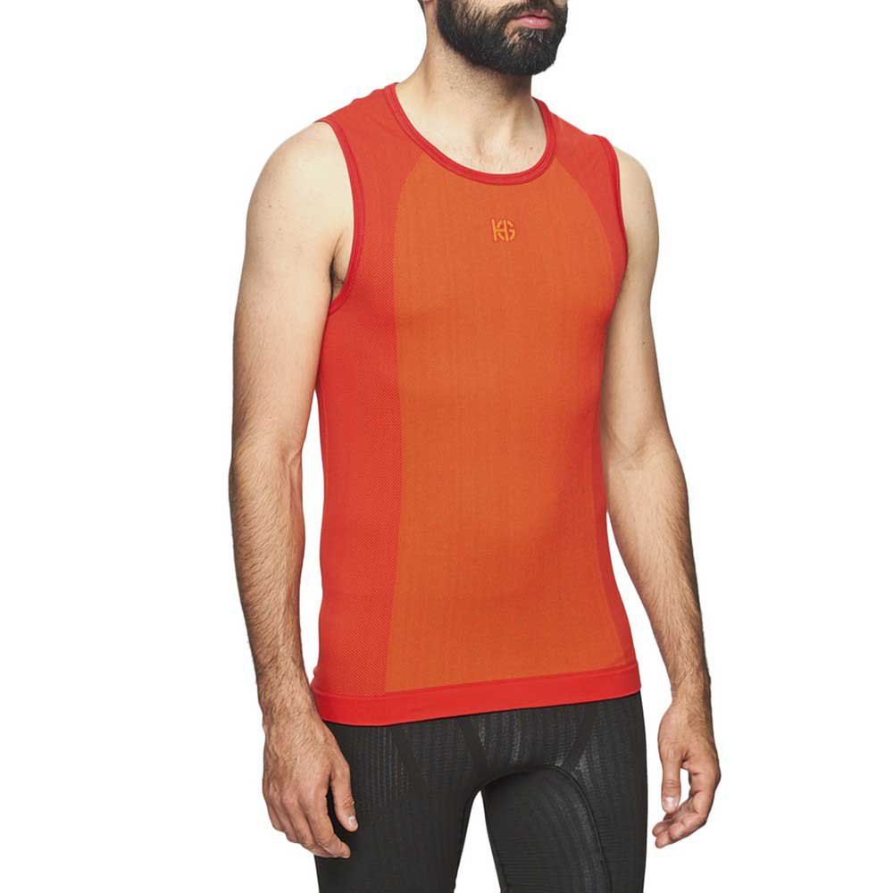 sport hg twink sleeveless t-shirt orange l homme