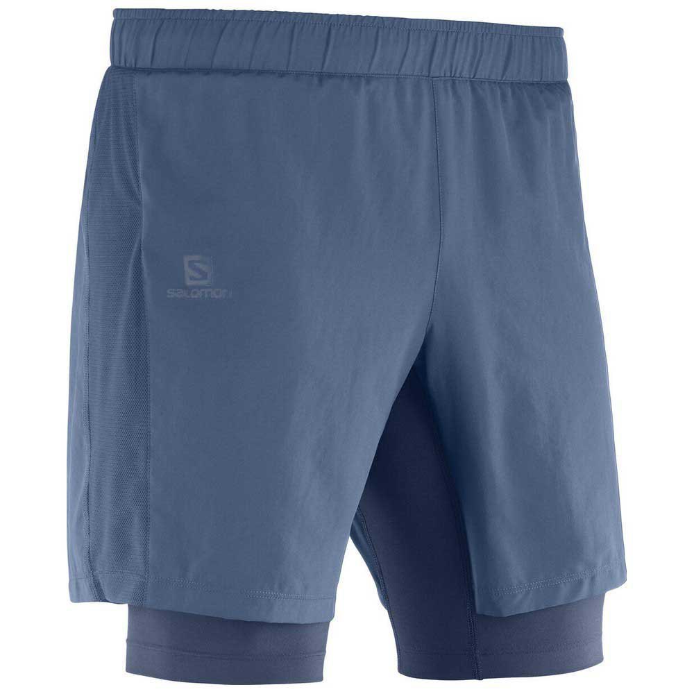 salomon agile twinskin shorts bleu s homme