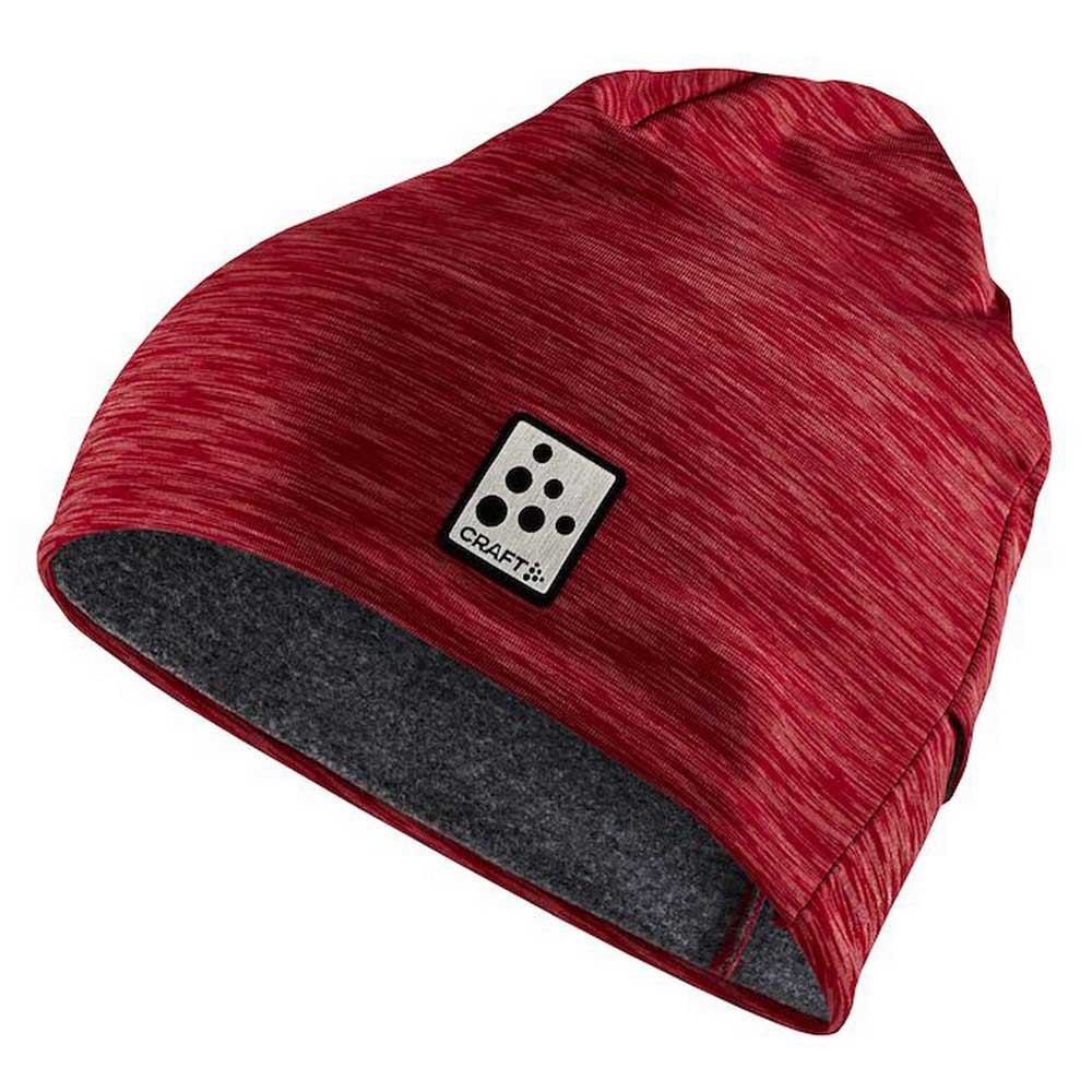 craft microfleece ponytail hat rouge  femme