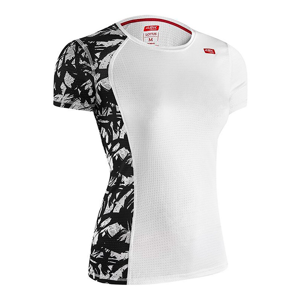 42k running lotus short sleeve t-shirt blanc m femme
