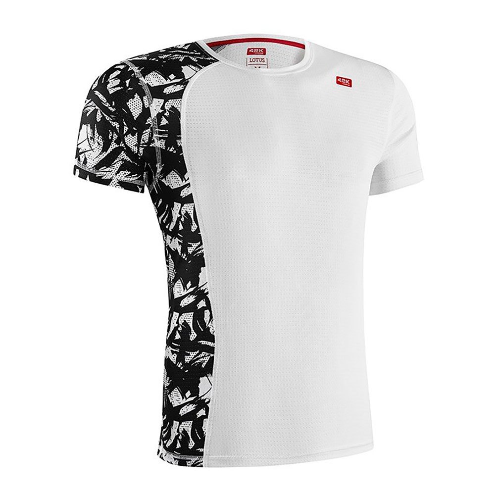 42k running lotus short sleeve t-shirt blanc s homme