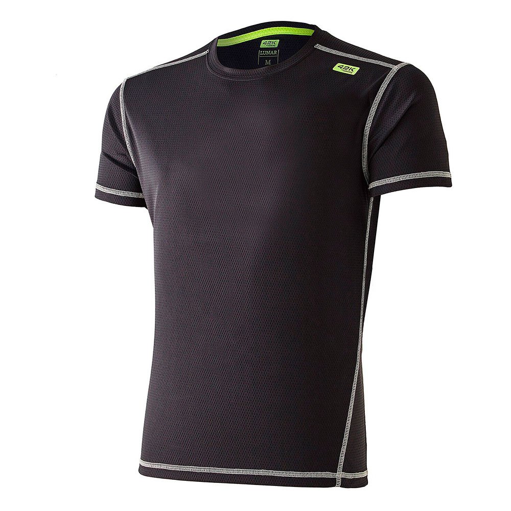 42k running lunar short sleeve t-shirt noir m homme