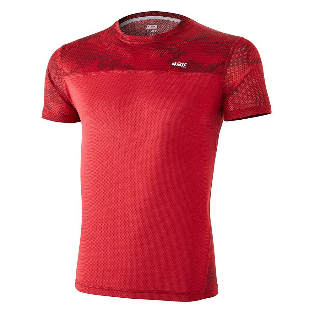 42k running mimet short sleeve t-shirt rouge xs homme