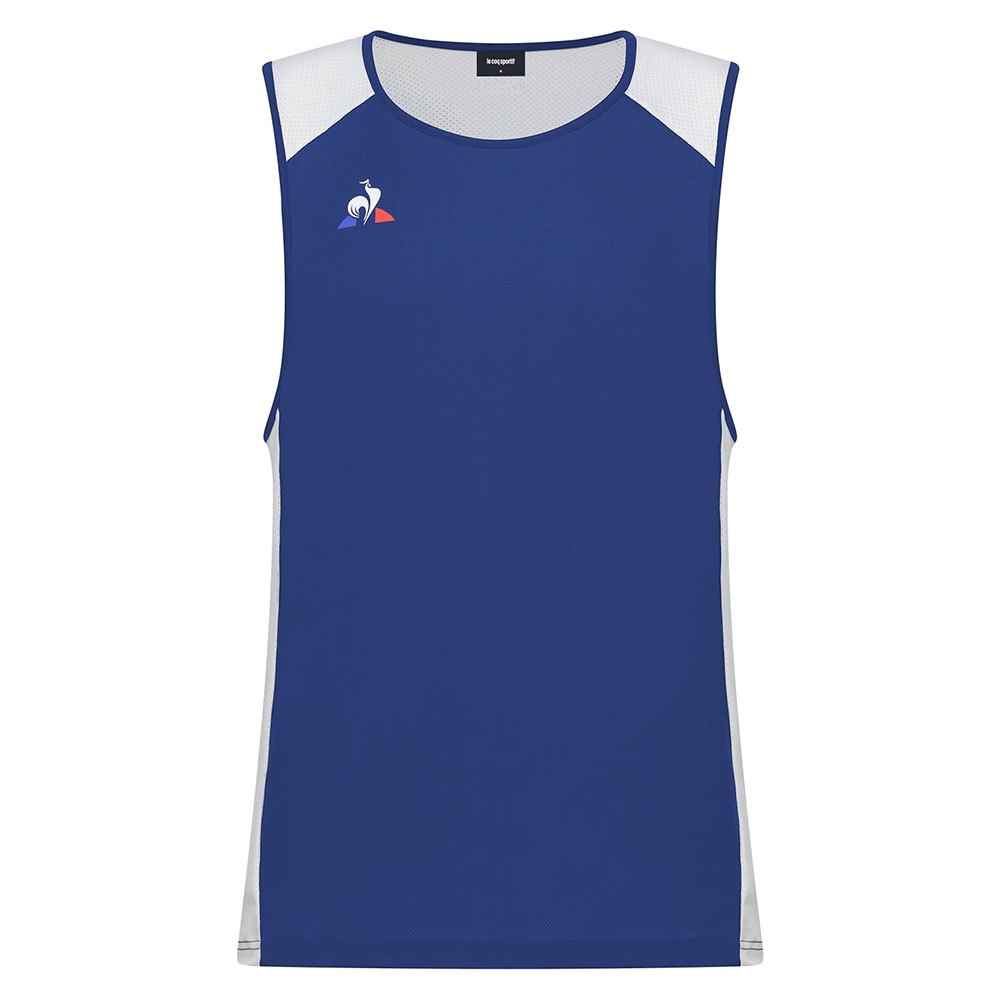 le coq sportif running sleeveless t-shirt bleu xl homme