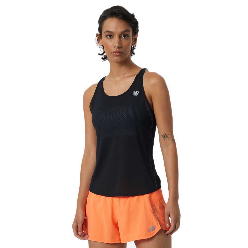 new balance impact run sleeveless t-shirt noir xl femme