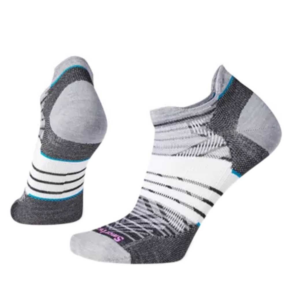 smartwool run zero cushion stripe low ankle socks noir eu 34-37 femme