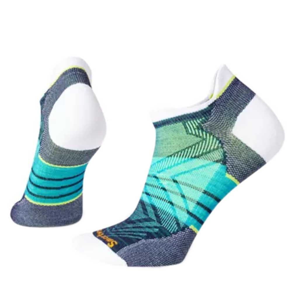 smartwool run zero cushion stripe low ankle socks blanc eu 34-37 femme