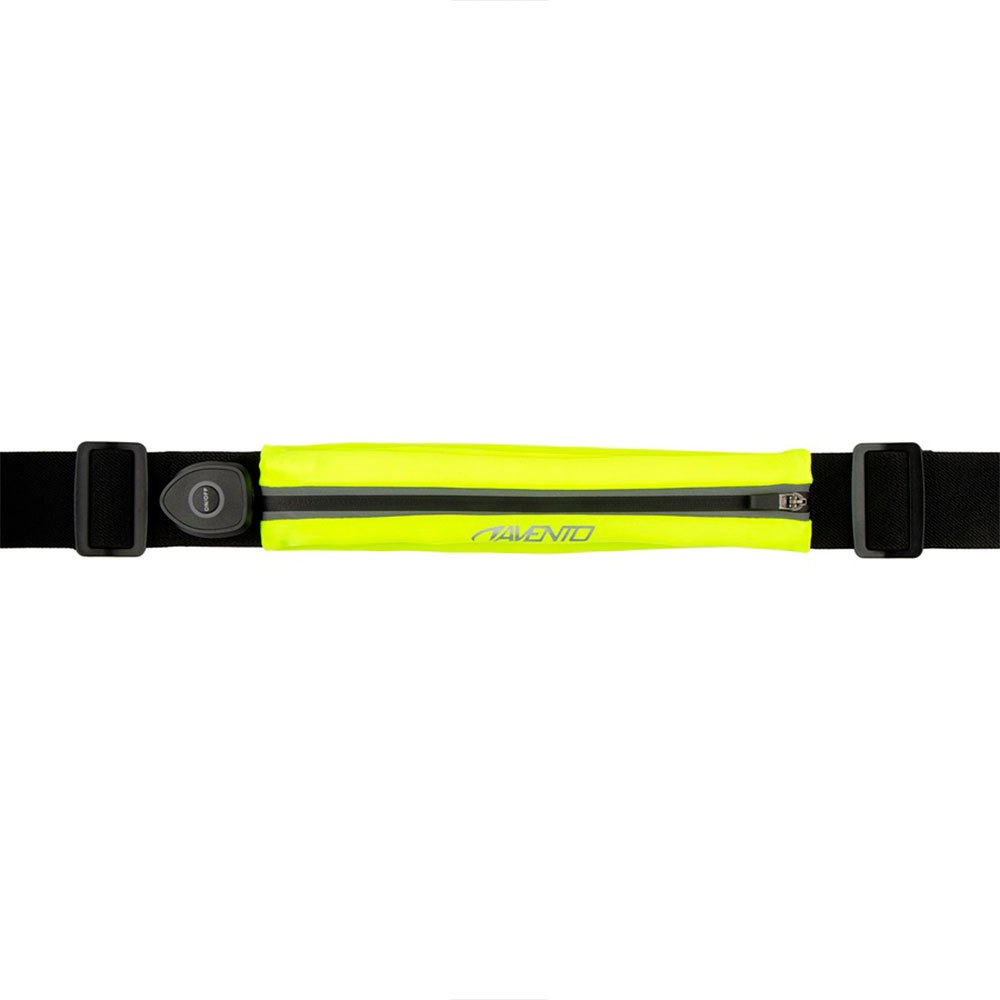 avento pocket + rechargeable led sport belt jaune