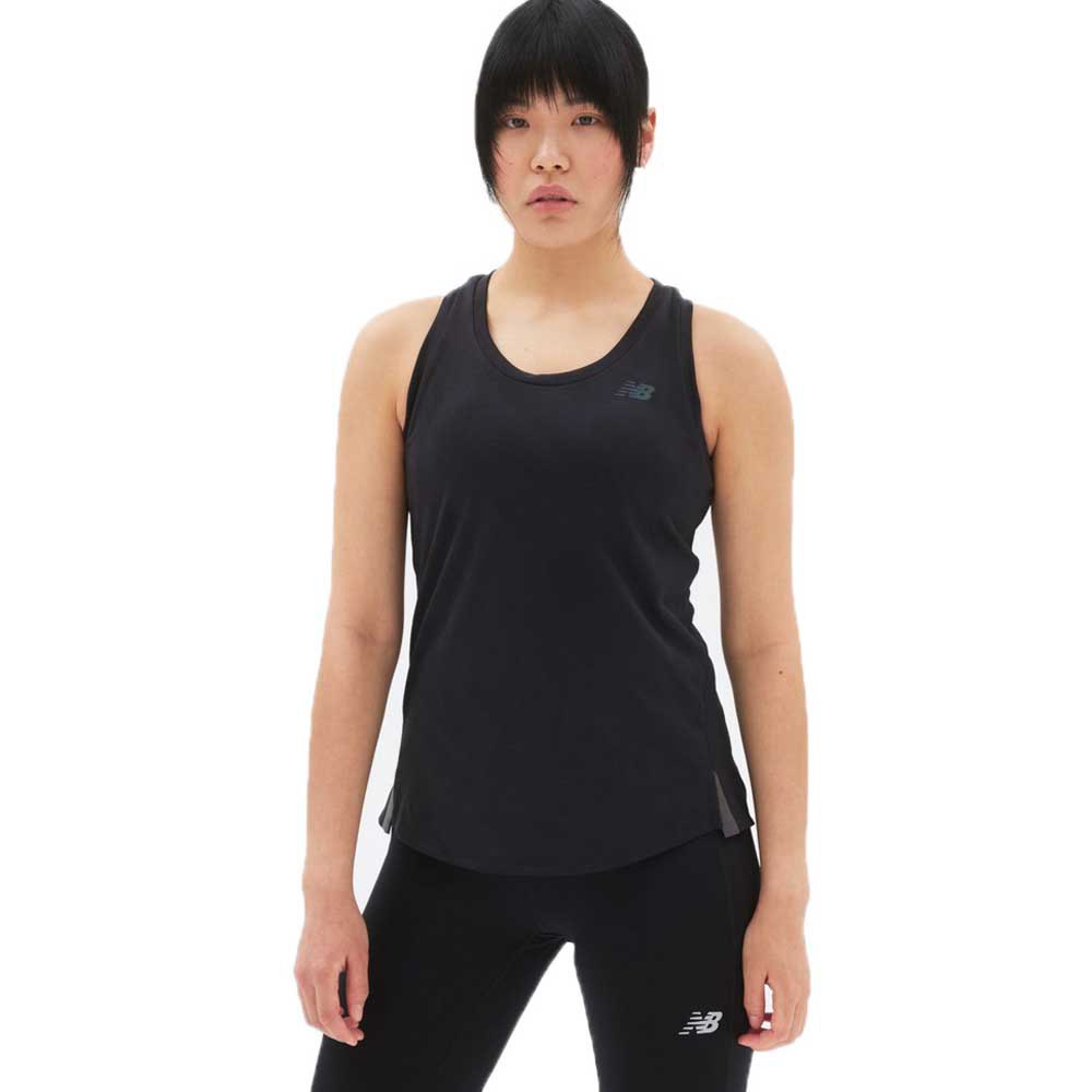 new balance q speed jacquard sleeveless t-shirt noir m femme