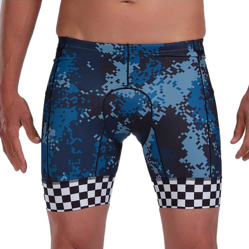 zoot race division short leggings 7 inch bleu xl homme