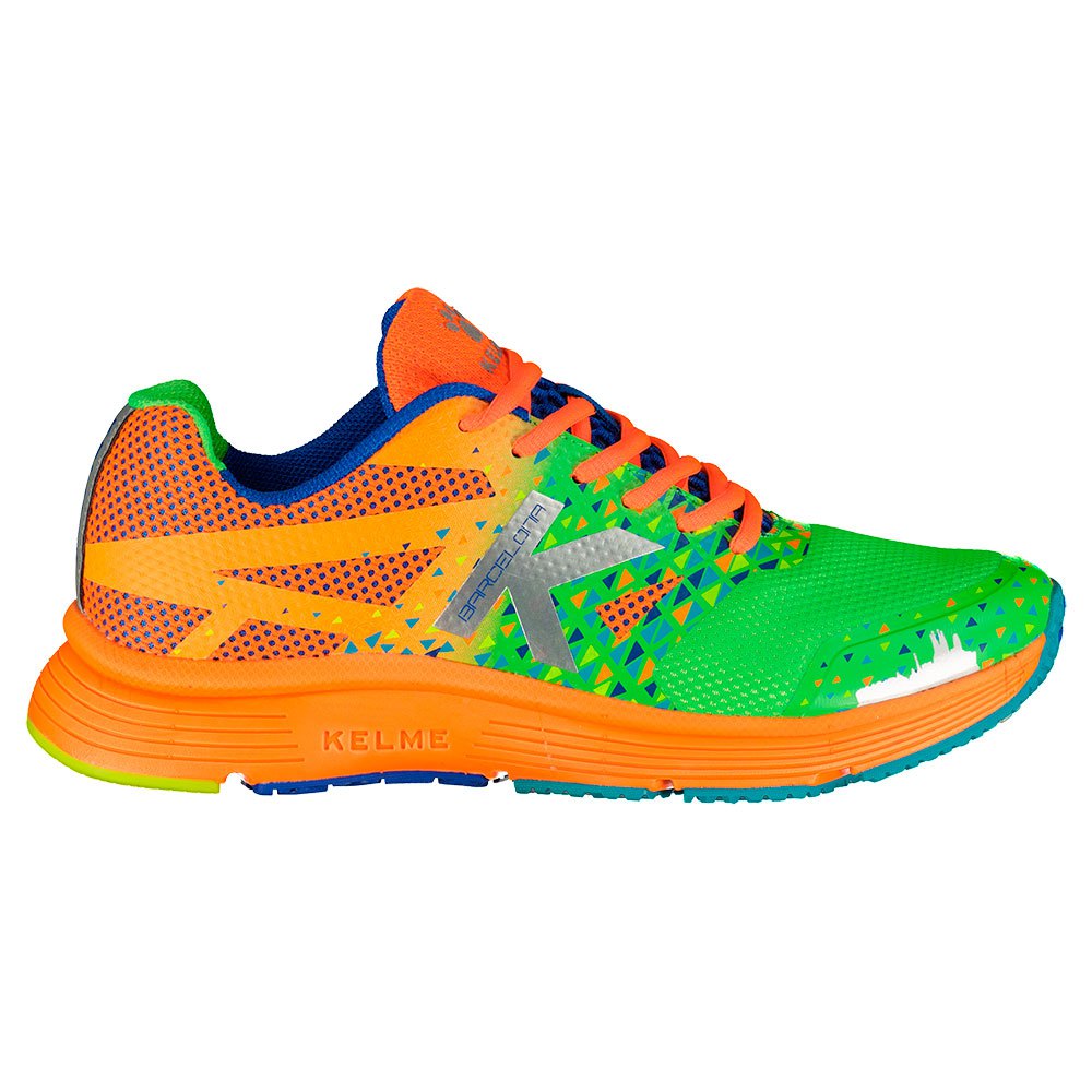 kelme barcelona running shoes vert,orange eu 44 homme