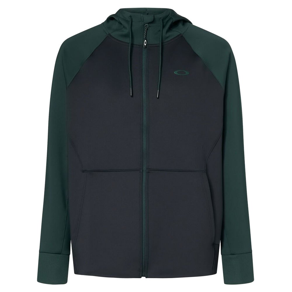 oakley apparel sierra full zip sweatshirt vert m homme