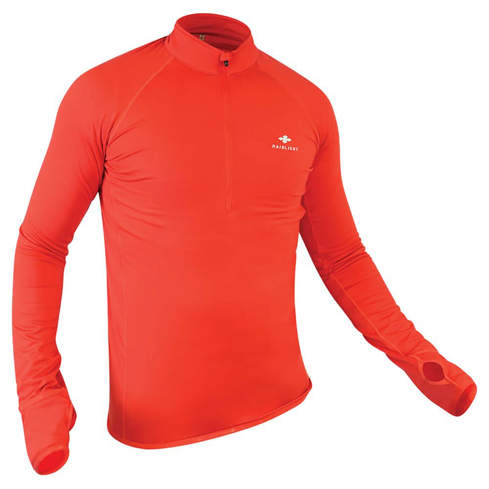 raidlight wintertrail long sleeve t-shirt orange xl homme