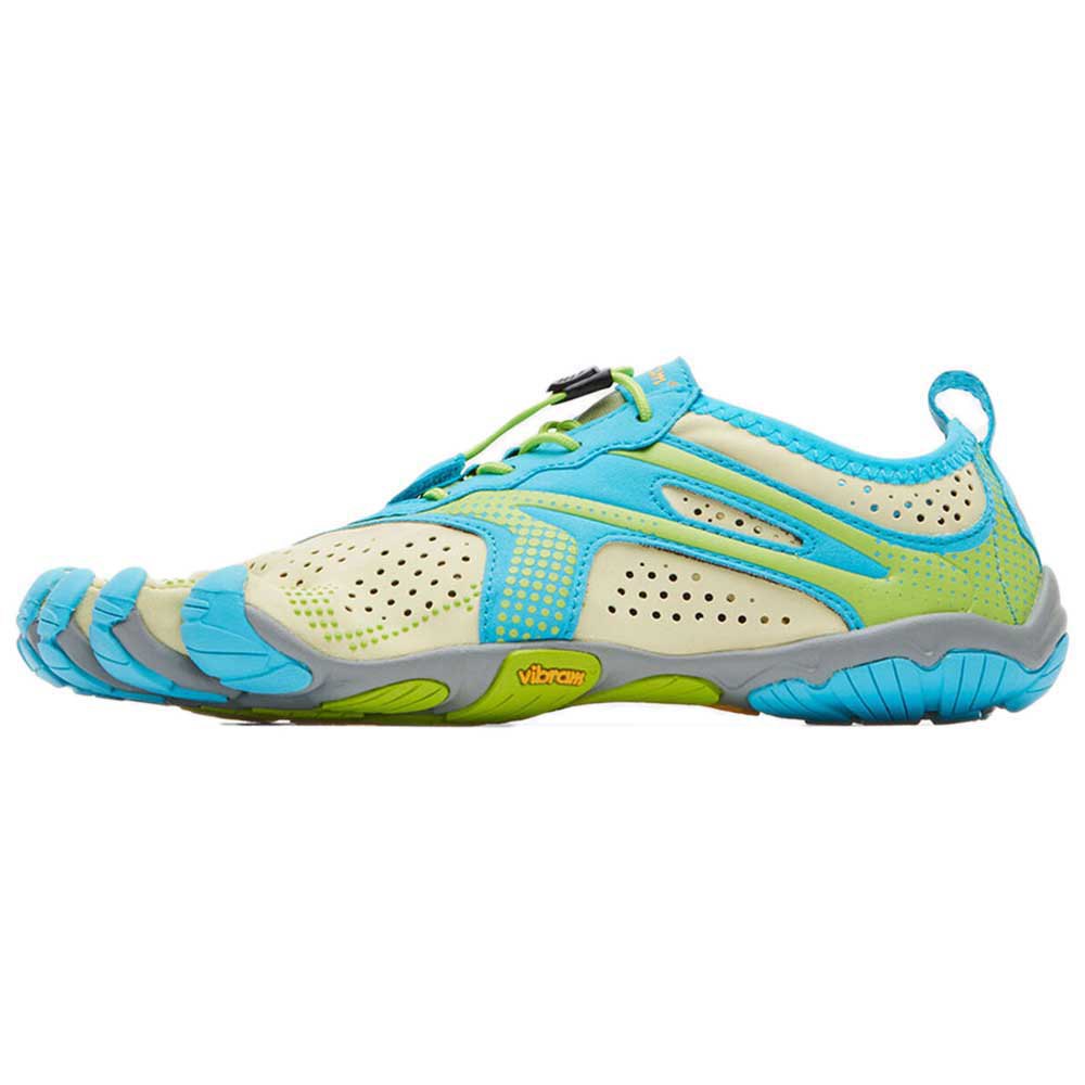 vibram fivefingers v- run trail running shoes vert,bleu eu 38 femme