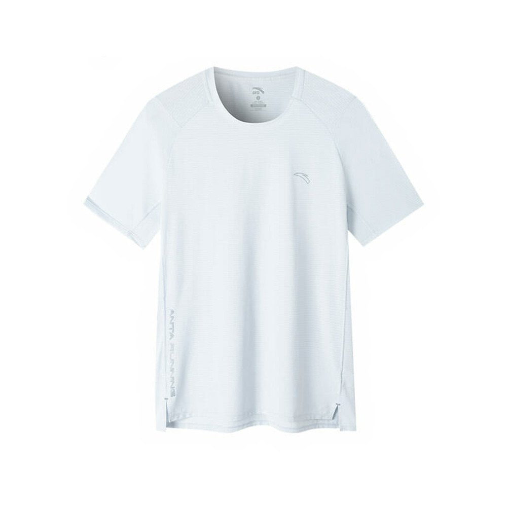 anta running short sleeve t-shirt blanc xl homme