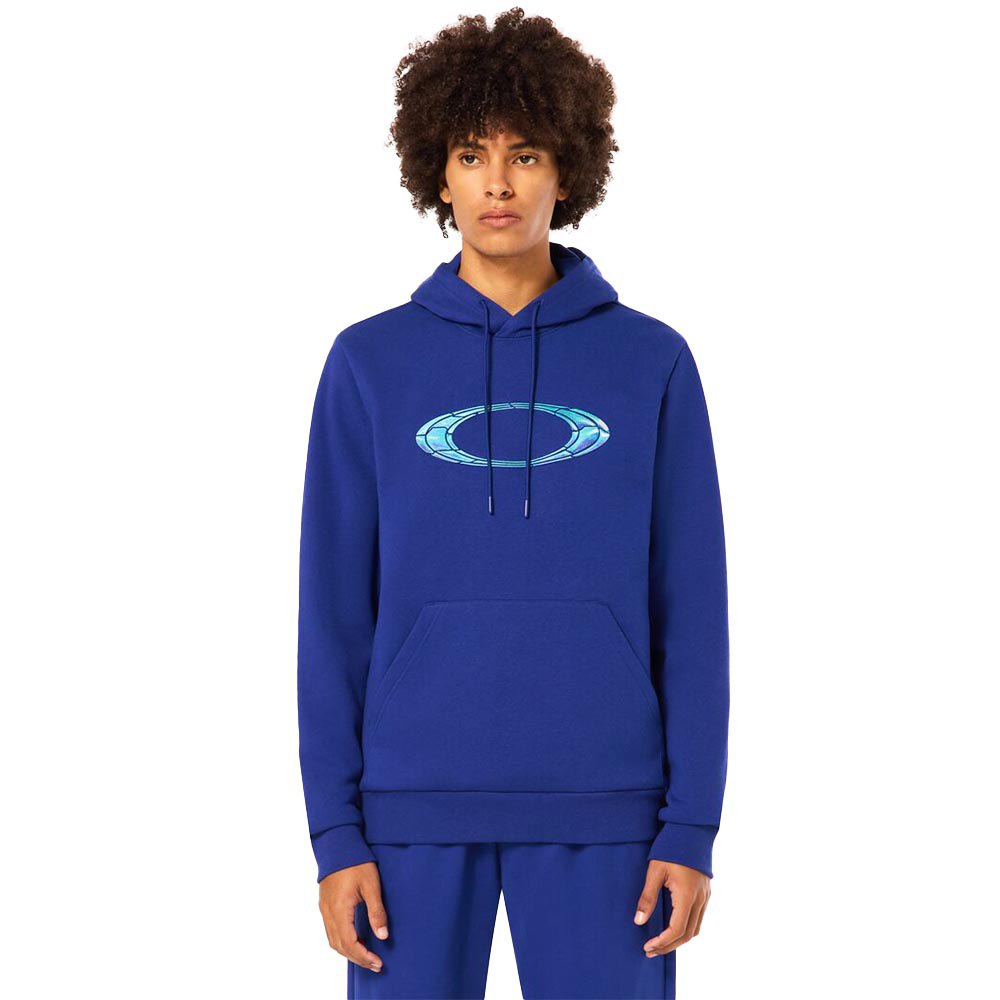 oakley apparel mtl liquid ellipse hoodie bleu s homme