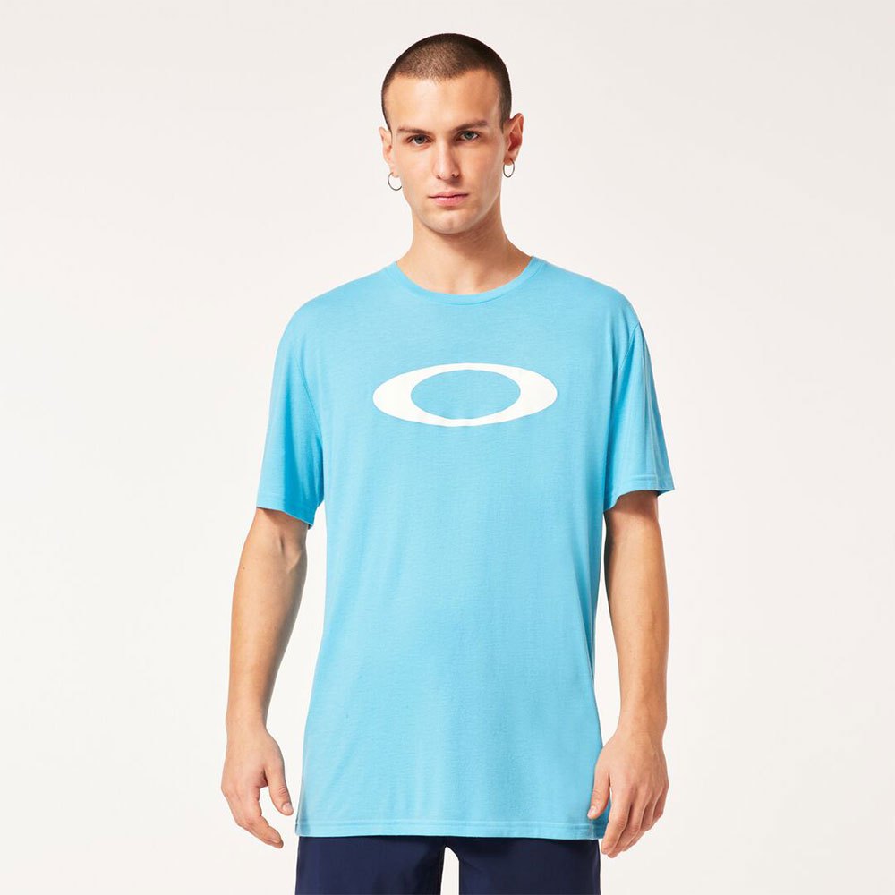 oakley apparel o-bold ellipse short sleeve t-shirt bleu s homme