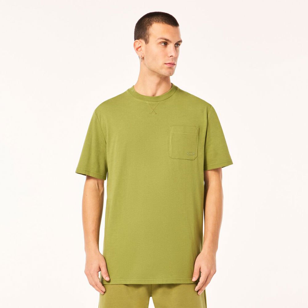 oakley apparel relax pocket ellipse short sleeve t-shirt vert s homme