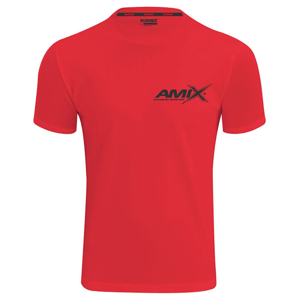 amix runfit short sleeve t-shirt rouge s homme