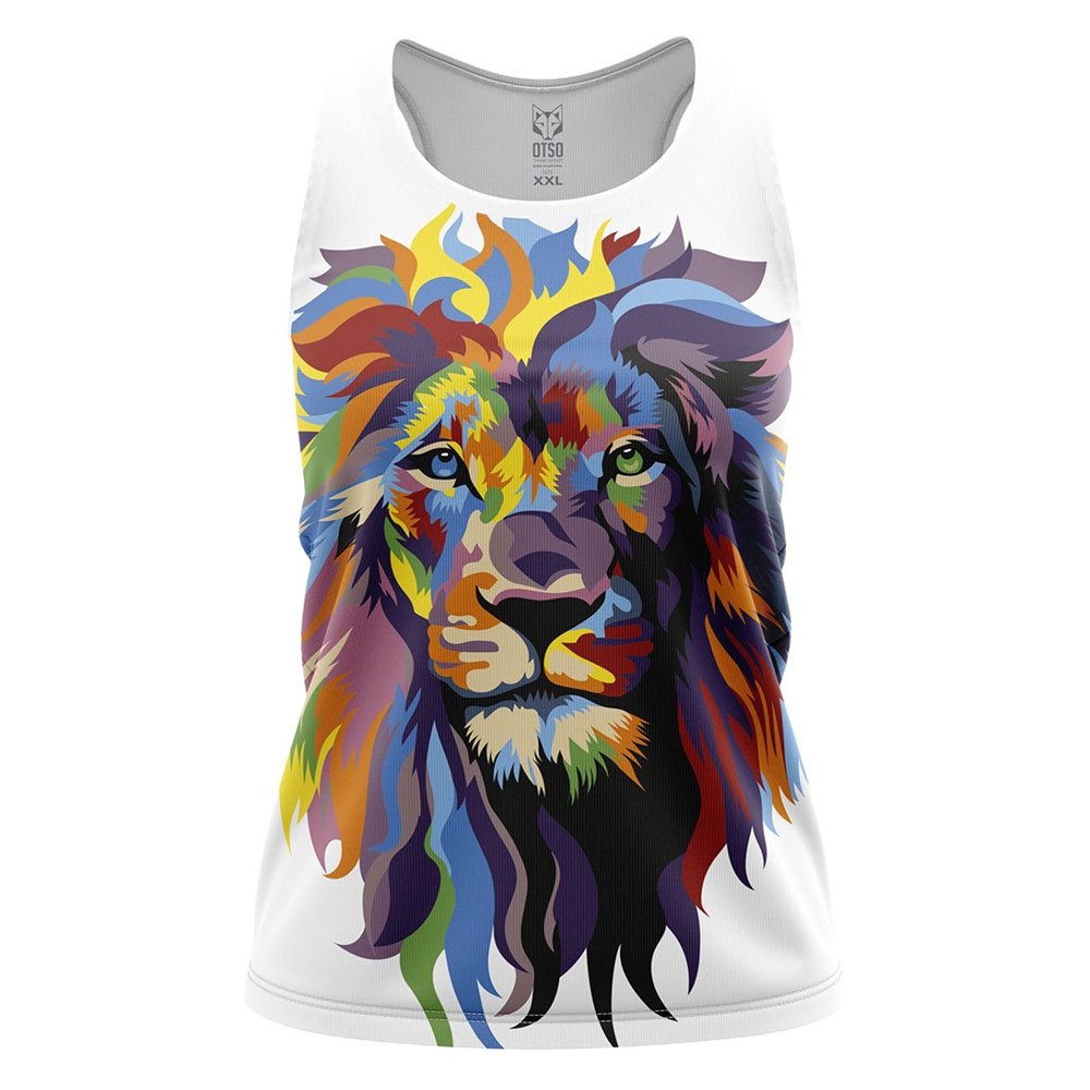 otso be a lion sleeveless t-shirt multicolore xs femme