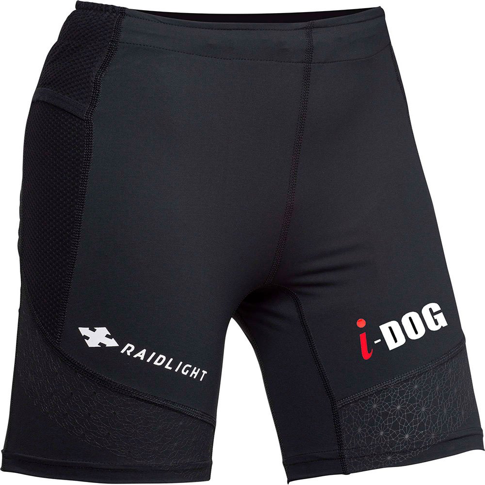 i-dog active stretch compression shorts noir xs femme
