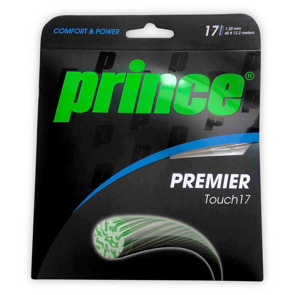 prince premier touch 12.2 m tennis single string argenté 1.25 mm